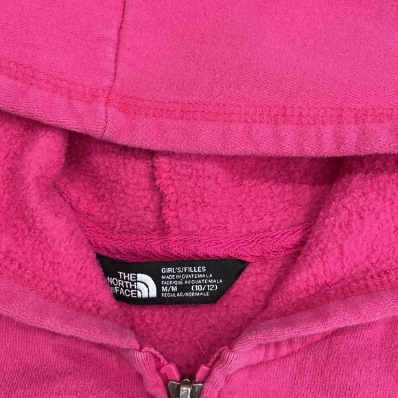 The North Face pink zip front hoodie, In excellent used condition, Medium (10/12 - Picture 3 of 5
